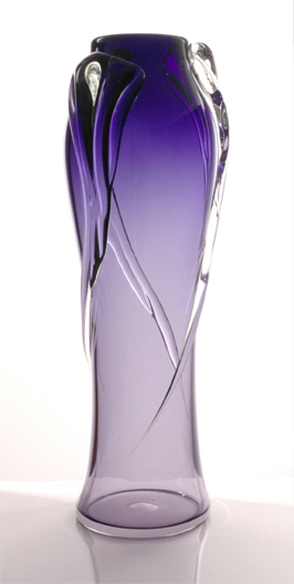 Cascade Vase (available in Purple & Teal) 25cm - $199 + GST, 30cm $359 + GST